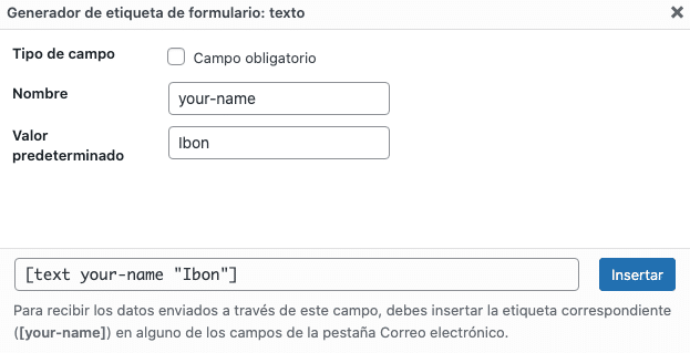 Formulario - Contact Form 7