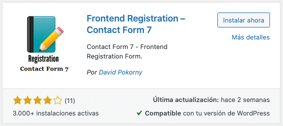 Formulario de Registro - Contact Form 7