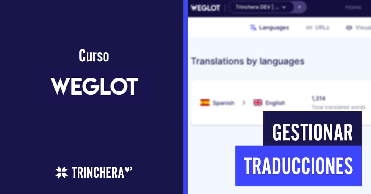 Gestionar Traducciones - Curso Weglot